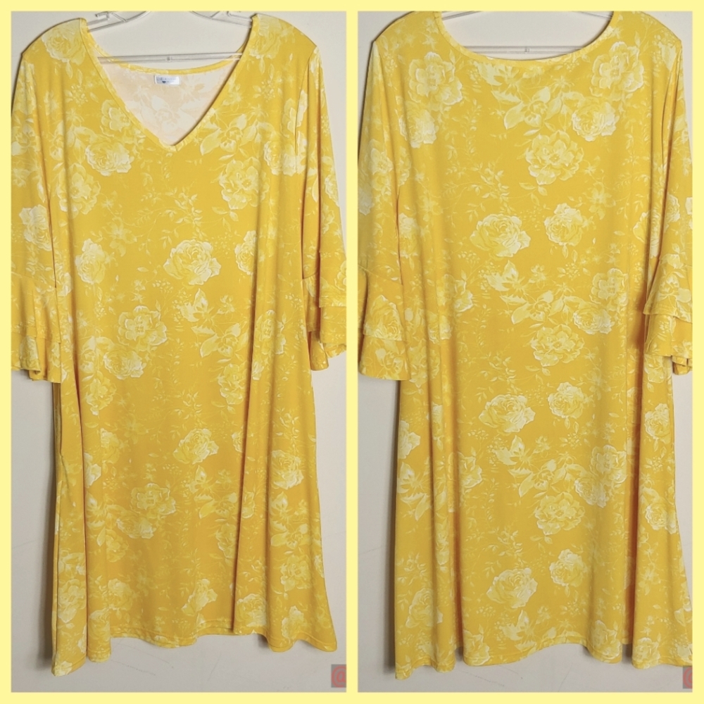 Mountain Mama aline bell sleeve dress